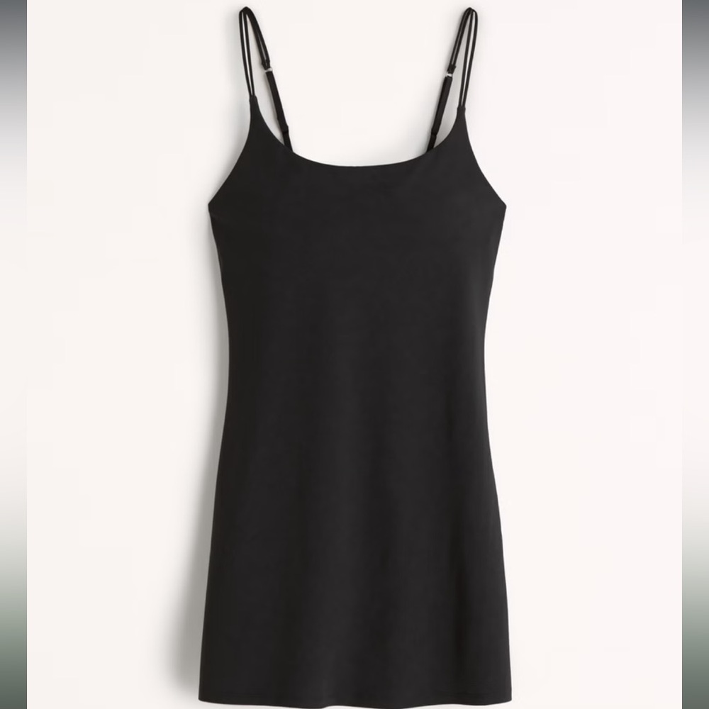 Abercrombie black traveler mini dress